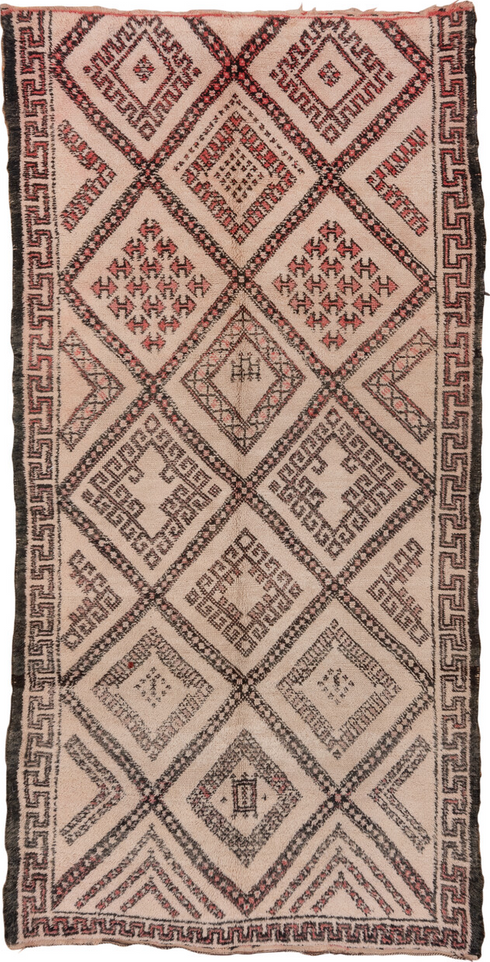 Vintage Moroccan Area Rug (6' x 12')